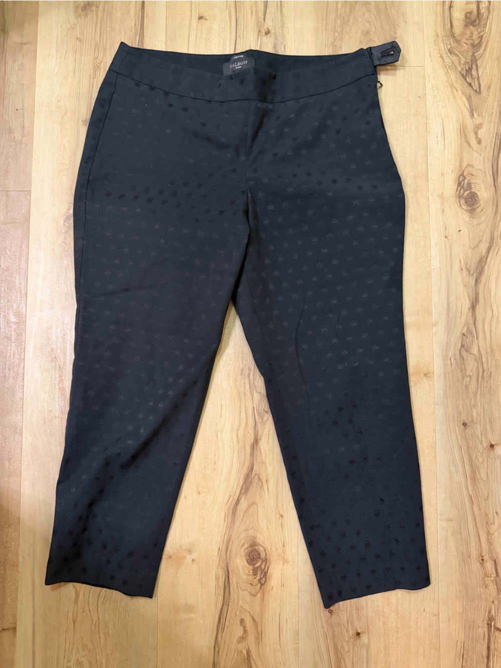 Talbots Black Dot-Textured Girls' Leggings - Kids Bottoms